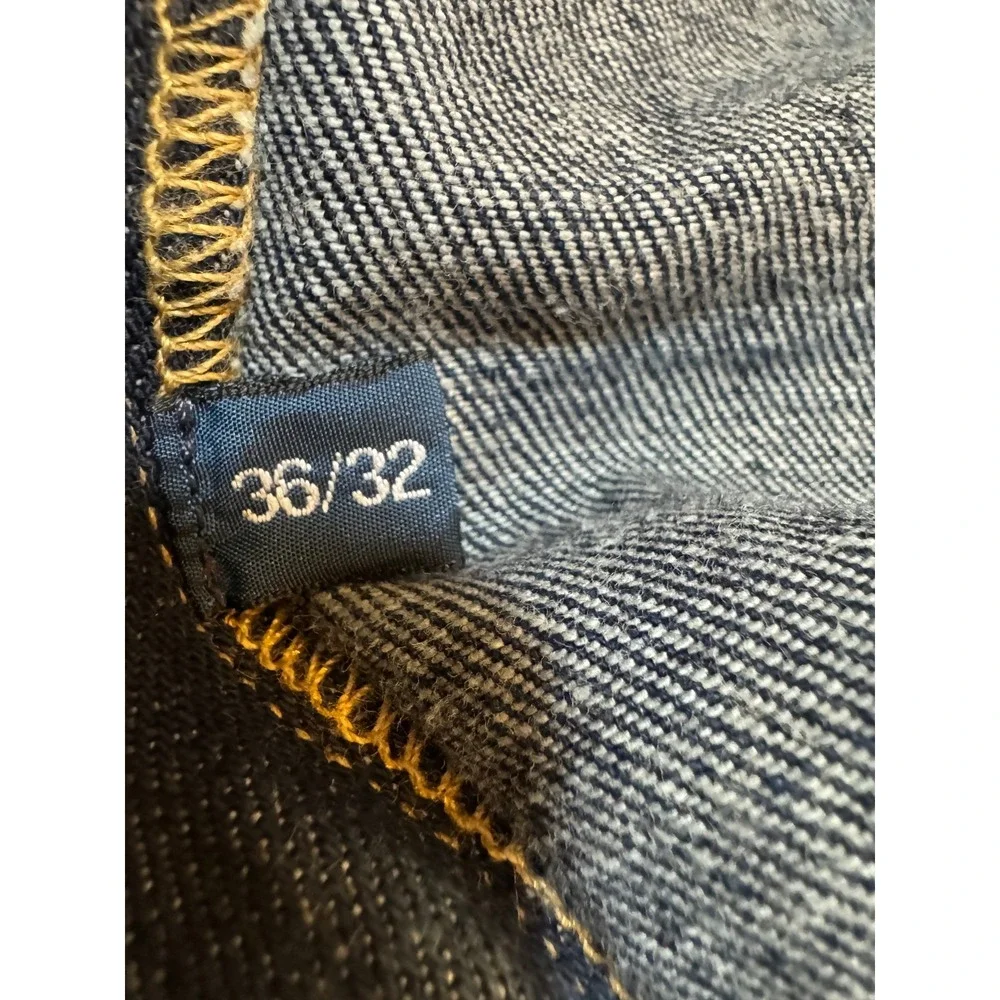 Polo Ralph Lauren Authentic Dungarees Mens Dark Wash Straight‎ Leg Jeans 36x32